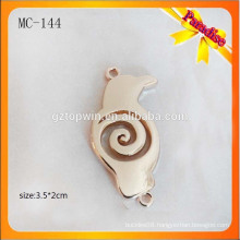 MB144 Custom Engraved Logo Metal Tag Label For clothing sewing